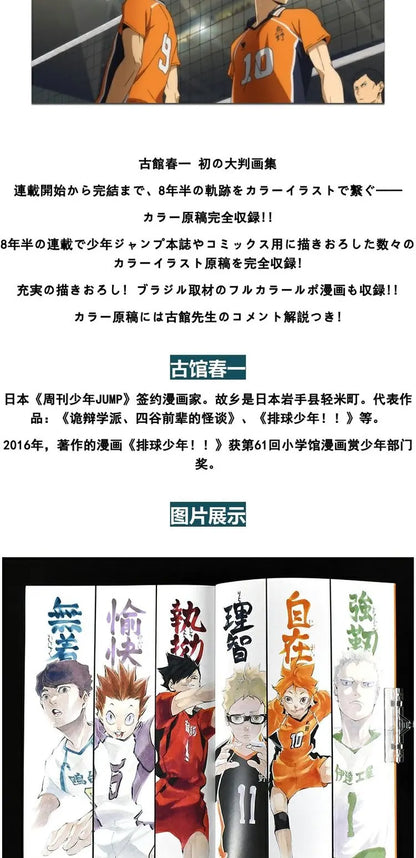 new Japan Anime Haikyu!! Art Collection Cartoon Manga Book Japanese Edition Comic Official Formula Set Book Hinata Shoyo japanes