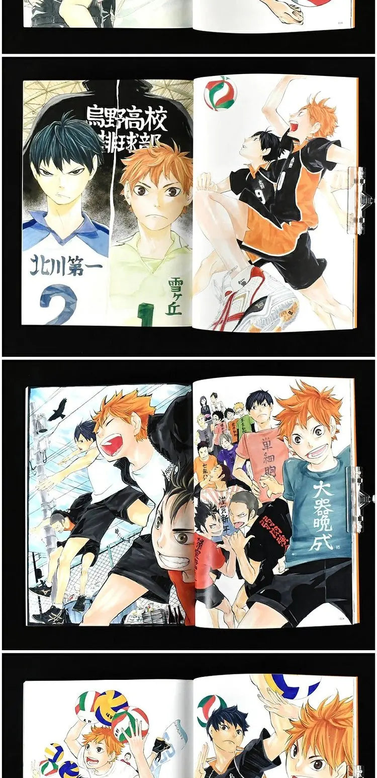 new Japan Anime Haikyu!! Art Collection Cartoon Manga Book Japanese Edition Comic Official Formula Set Book Hinata Shoyo japanes