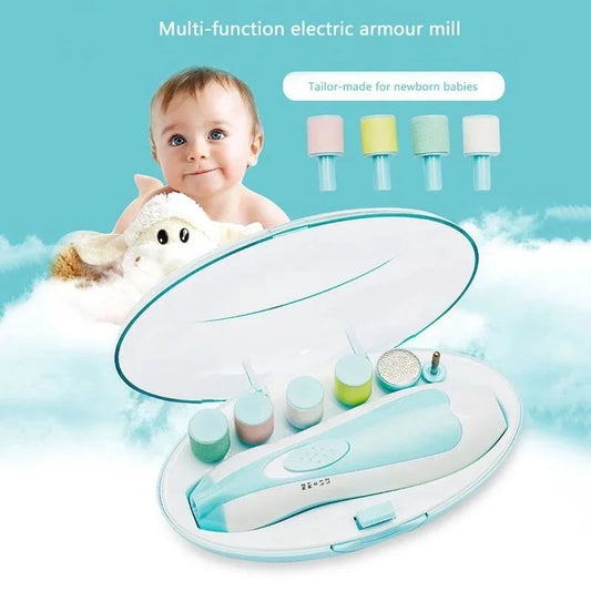 Baby Electric Nail Trimmer electric safe with multi-function design for gentle nail care for infants.