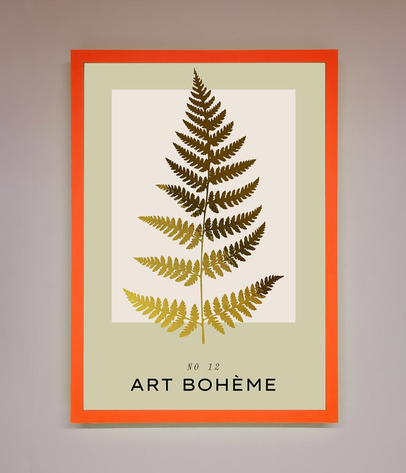 Art Bohème Leaf Foil Print