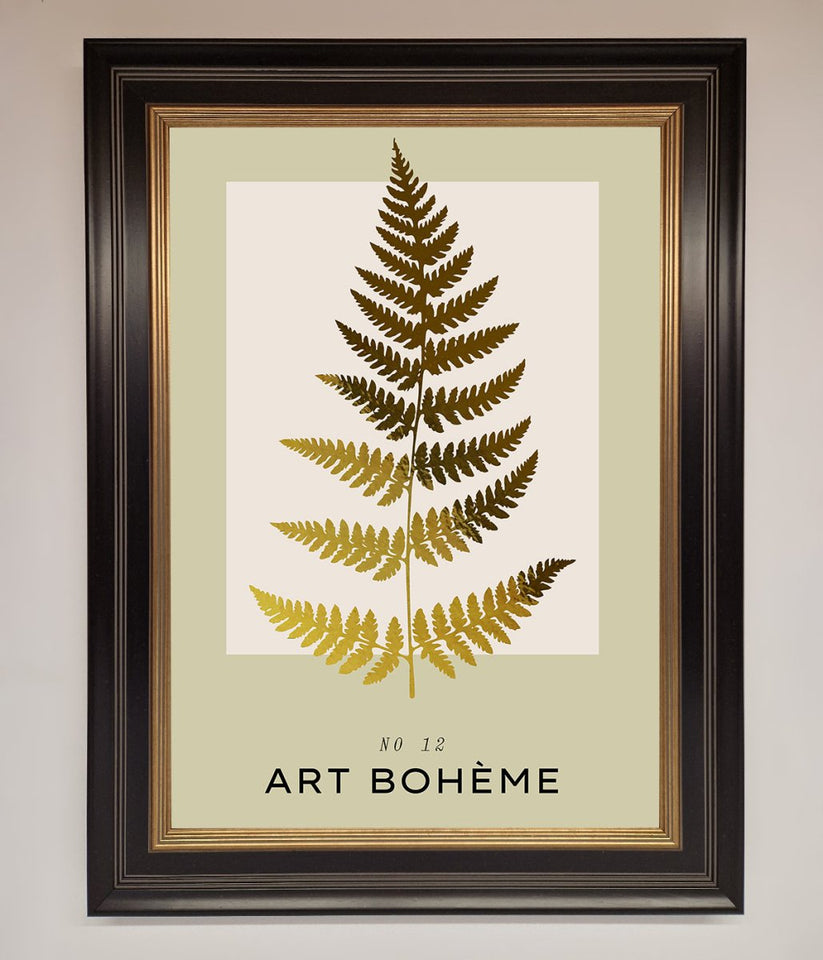 Art Bohème Leaf Foil Print