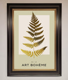 Art Bohème Leaf Foil Print
