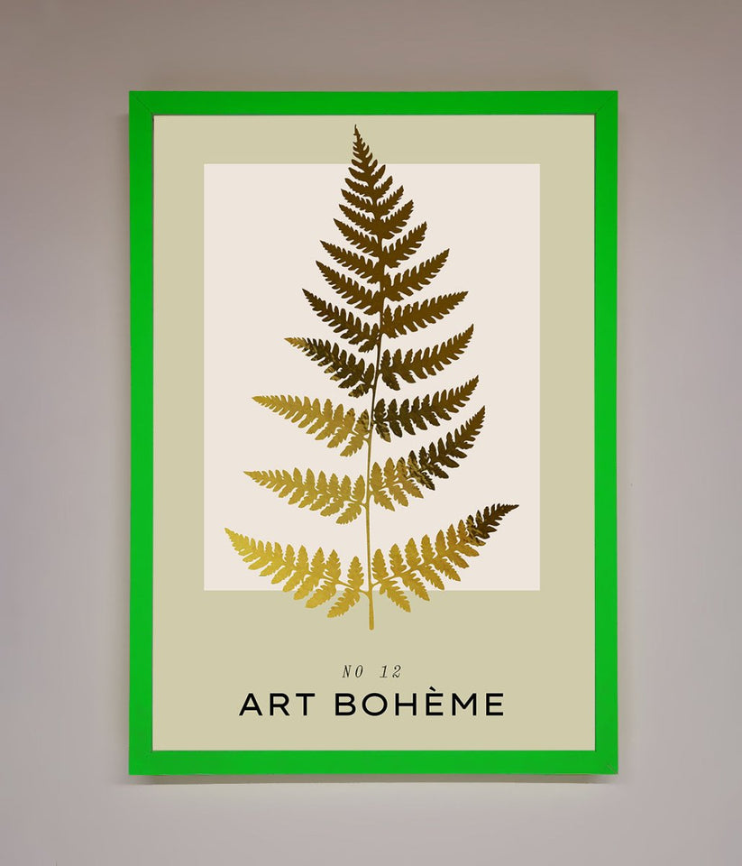 Art Bohème Leaf Foil Print