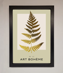 Art Bohème Leaf Foil Print
