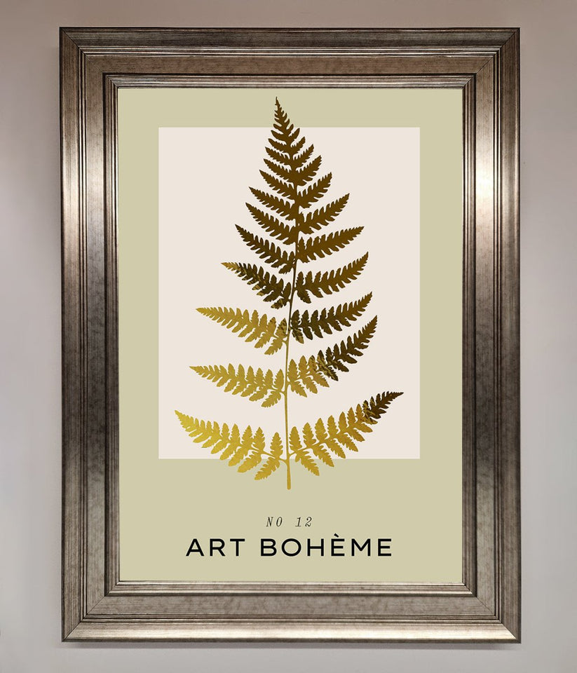 Art Bohème Leaf Foil Print