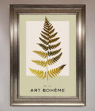Art Bohème Leaf Foil Print