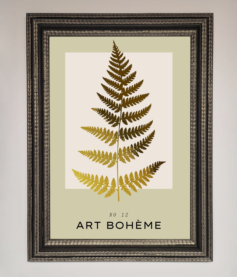 Art Bohème Leaf Foil Print