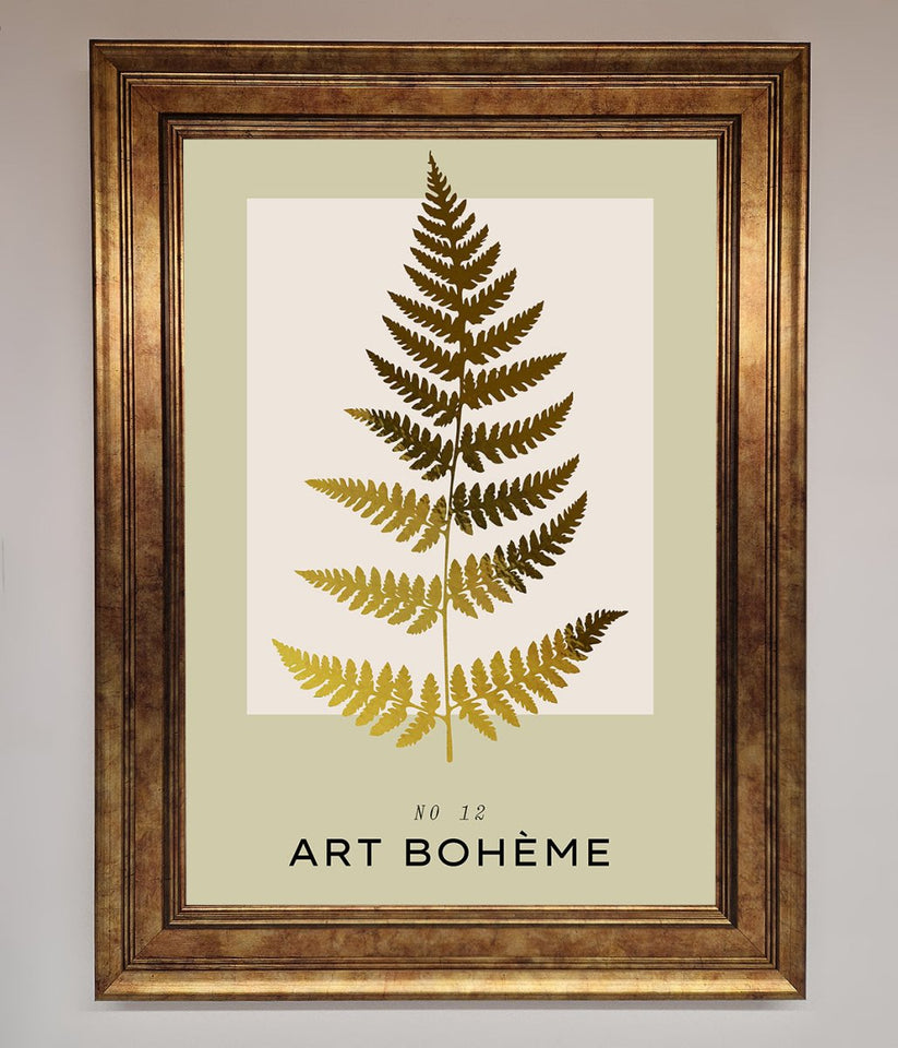 Art Bohème Leaf Foil Print