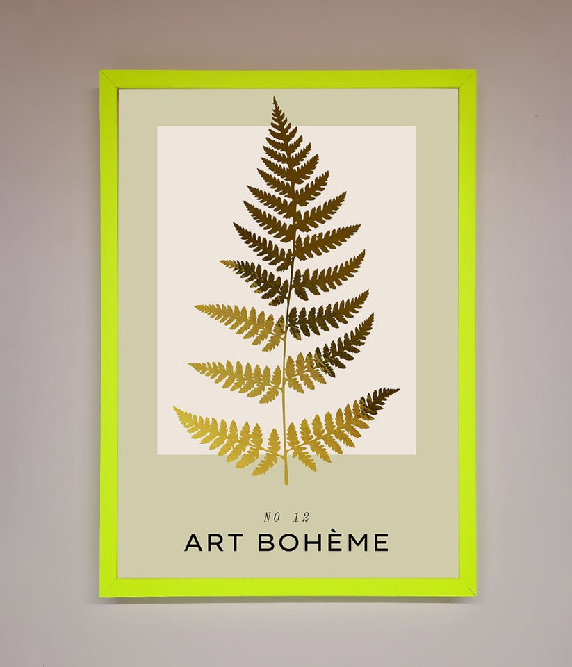 Art Bohème Leaf Foil Print