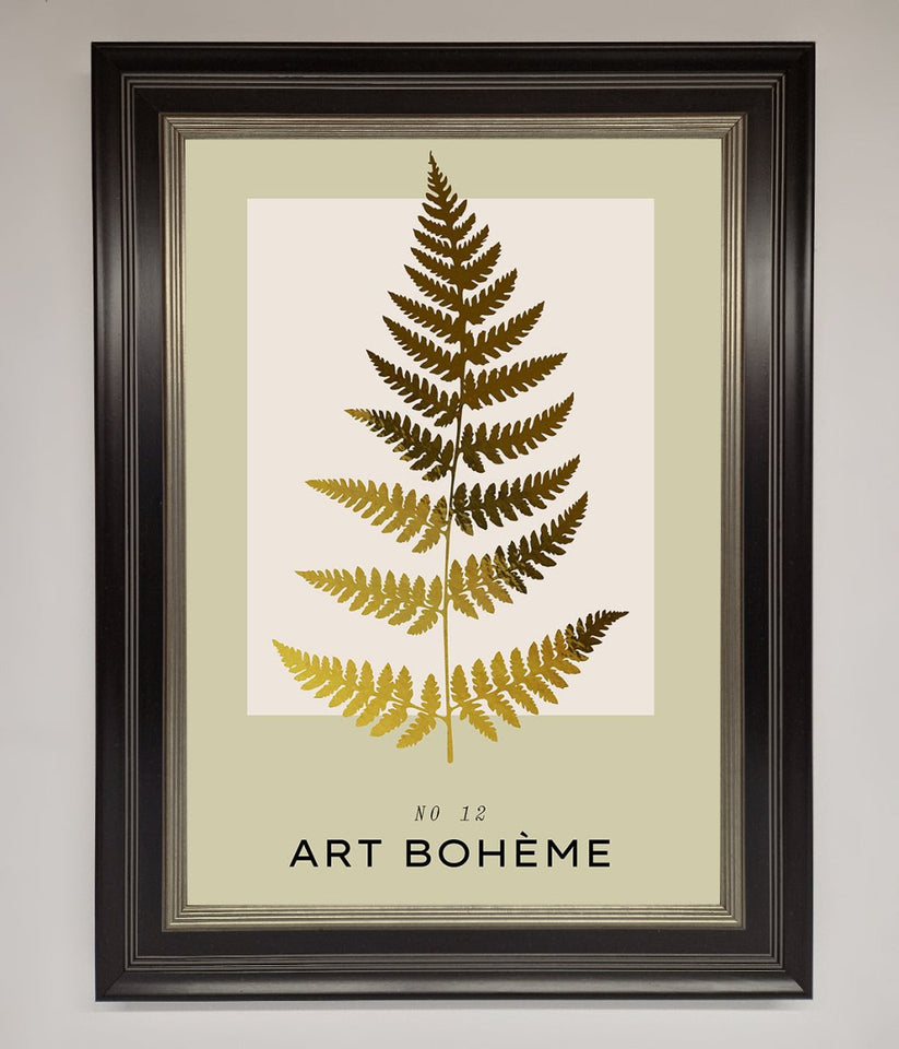 Art Bohème Leaf Foil Print
