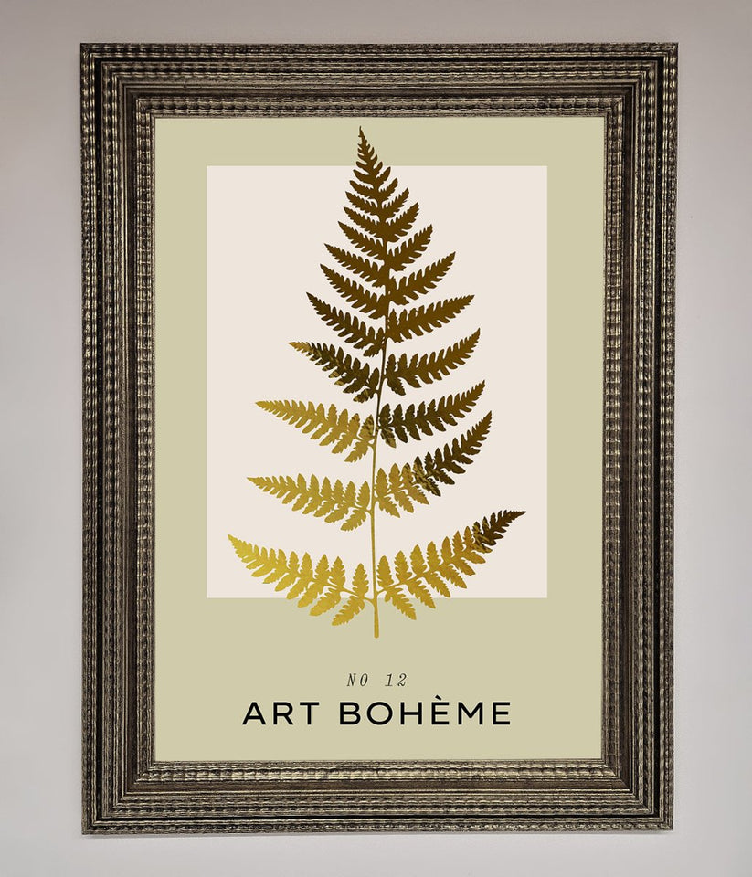 Art Bohème Leaf Foil Print
