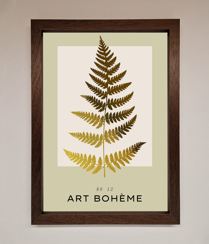 Art Bohème Leaf Foil Print