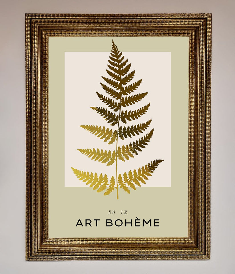 Art Bohème Leaf Foil Print