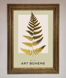 Art Bohème Leaf Foil Print