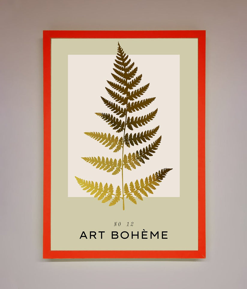 Art Bohème Leaf Foil Print