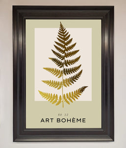 Art Bohème Leaf Foil Print