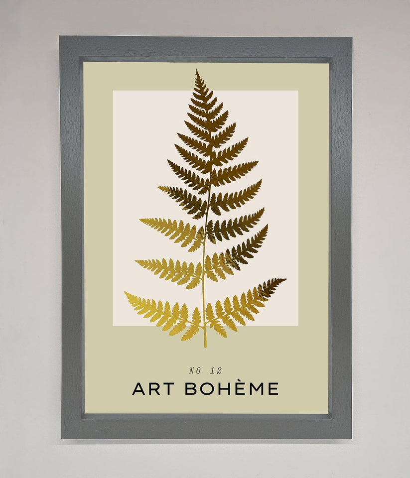 Art Bohème Leaf Foil Print
