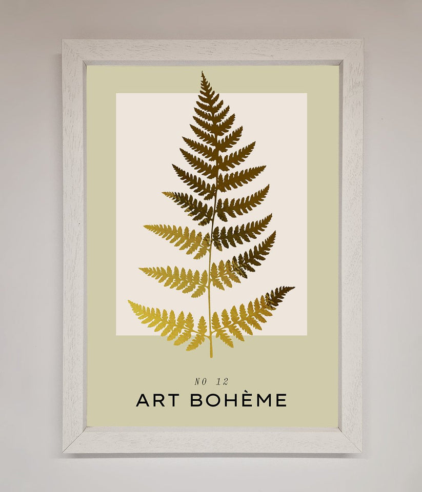Art Bohème Leaf Foil Print